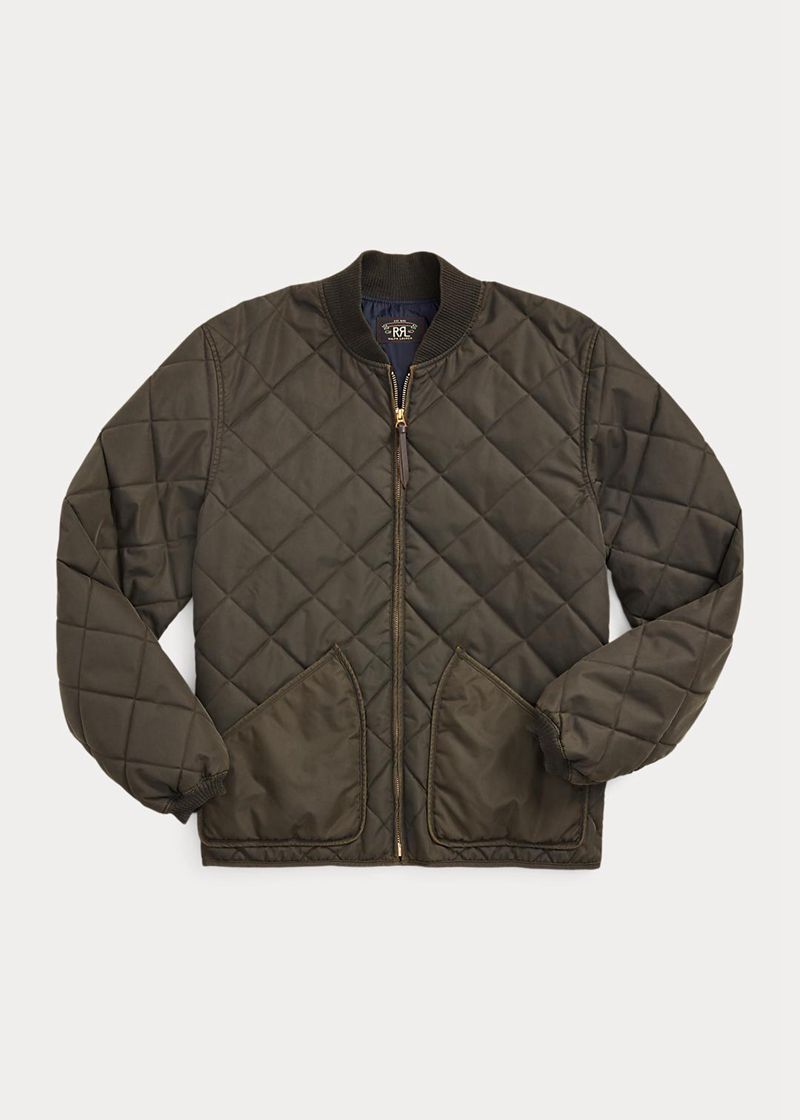 Chaqueta RRL Hombre Quilted Twill Chile Negras CHSFW-2108